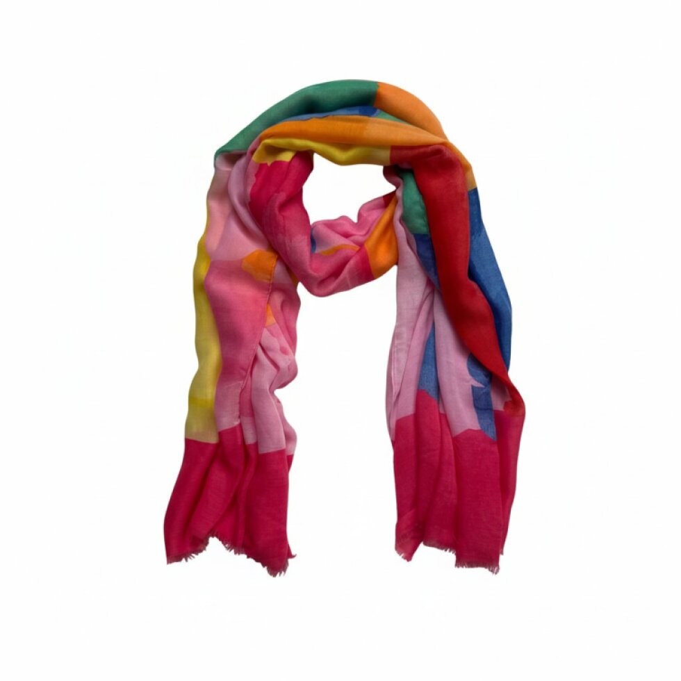 Barevný šátek se vzorem 184x86,Harmonie-wa-101