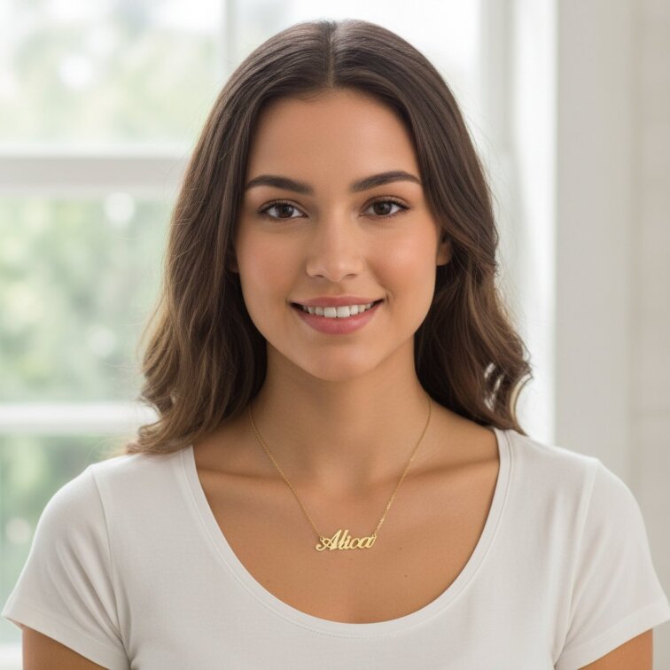 Řetízek z oceli se jménem Alica zlatá ocel