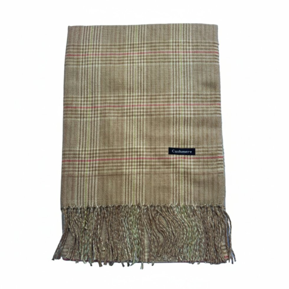 Luxusní kašmírová kostkovaná šála 180x65 cm
