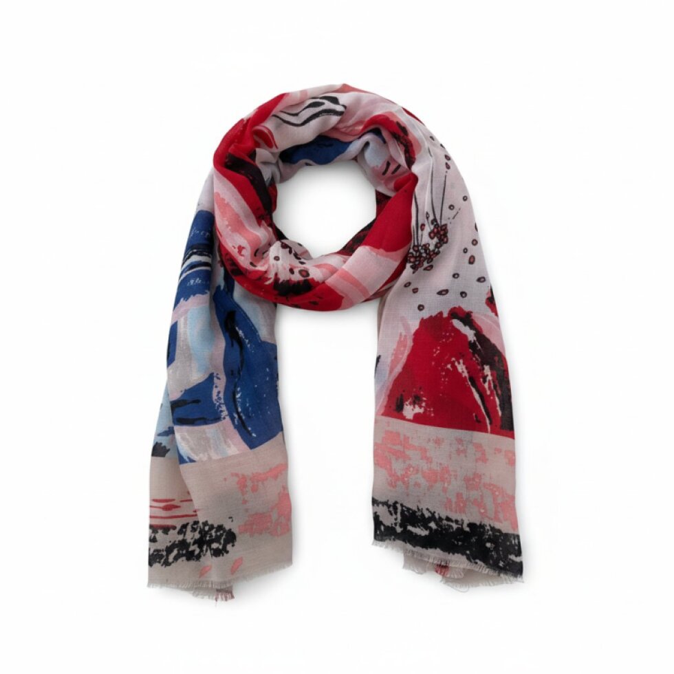 Dámský šátek Rozkvět-wa-168, 180×87 cm, květinový vzor