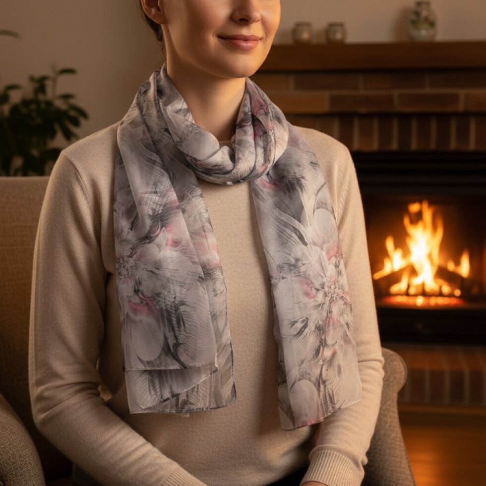 Aurora-wa-132: Elegantní barevný šátek 180x70 cm