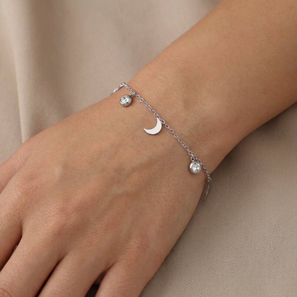 Dámský náramek stříbrný z chirurgické oceli