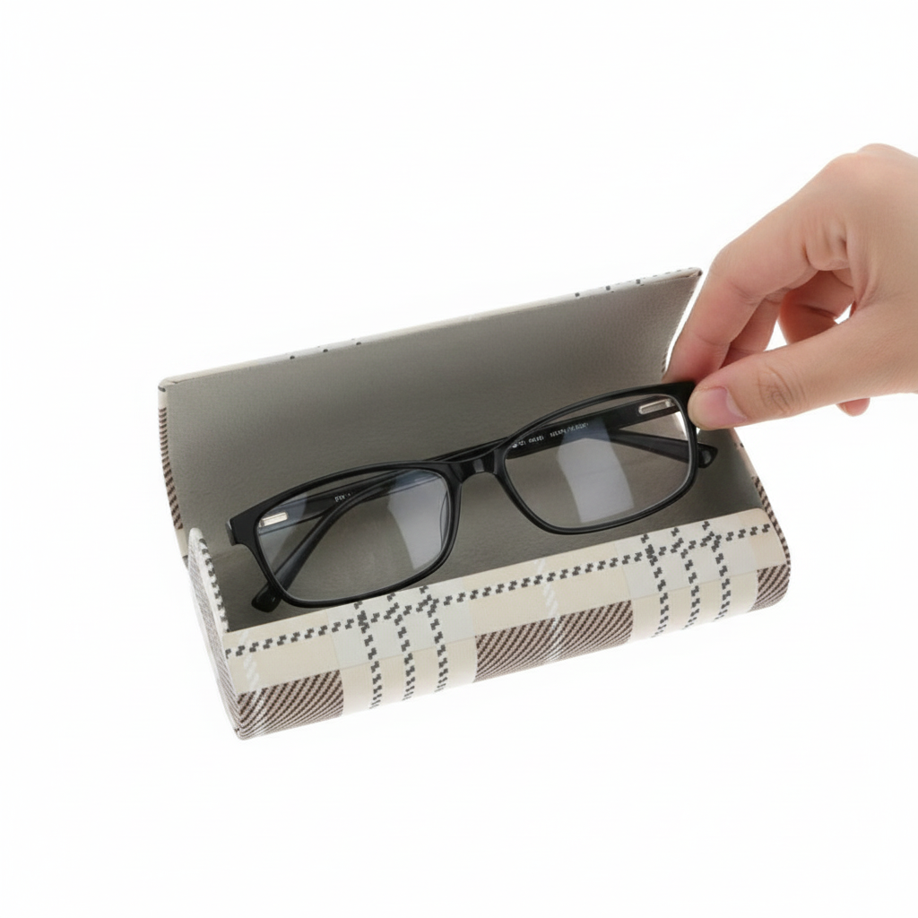 Pouzdro na brýle magnetické hnědé PK223