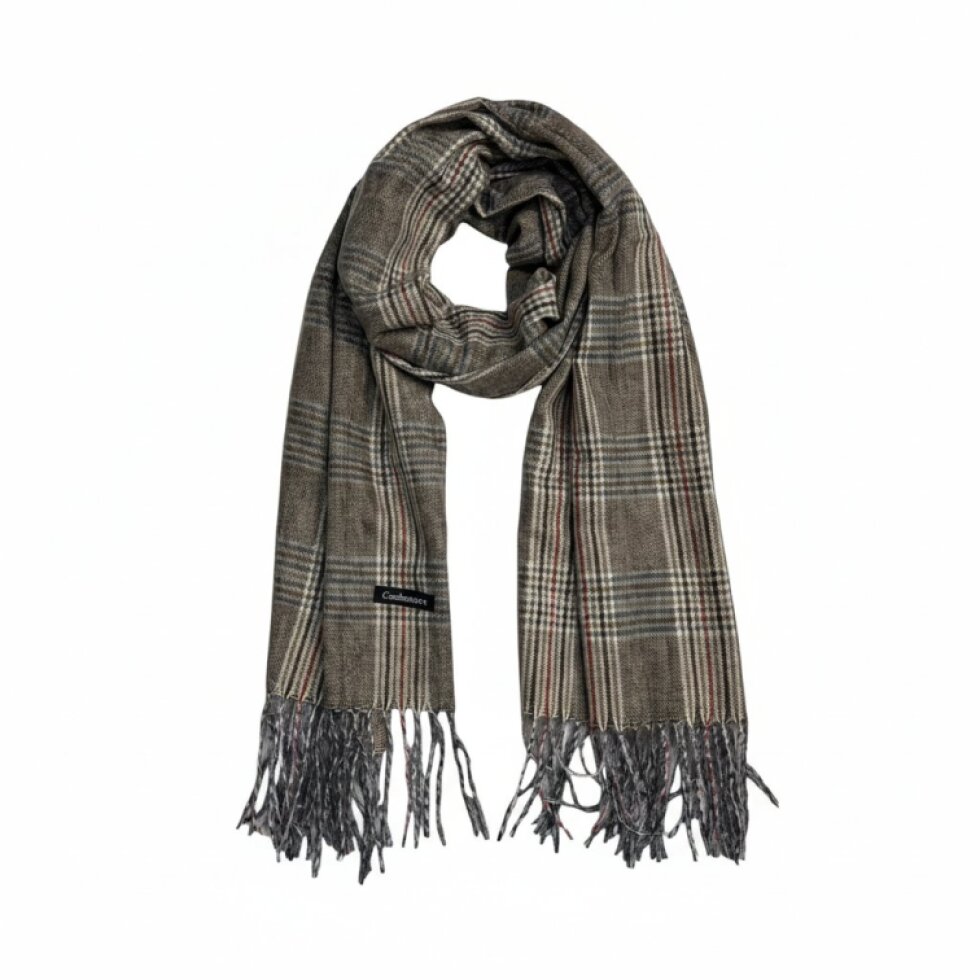 Luxusní kašmírová kostkovaná šála 180x65 cm