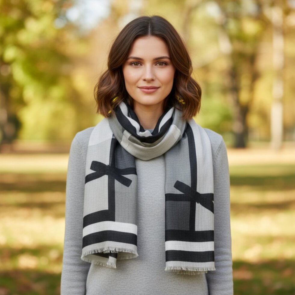 Dámský šátek Lemira-wa-144, hedvábí a viskóza 185x90 cm