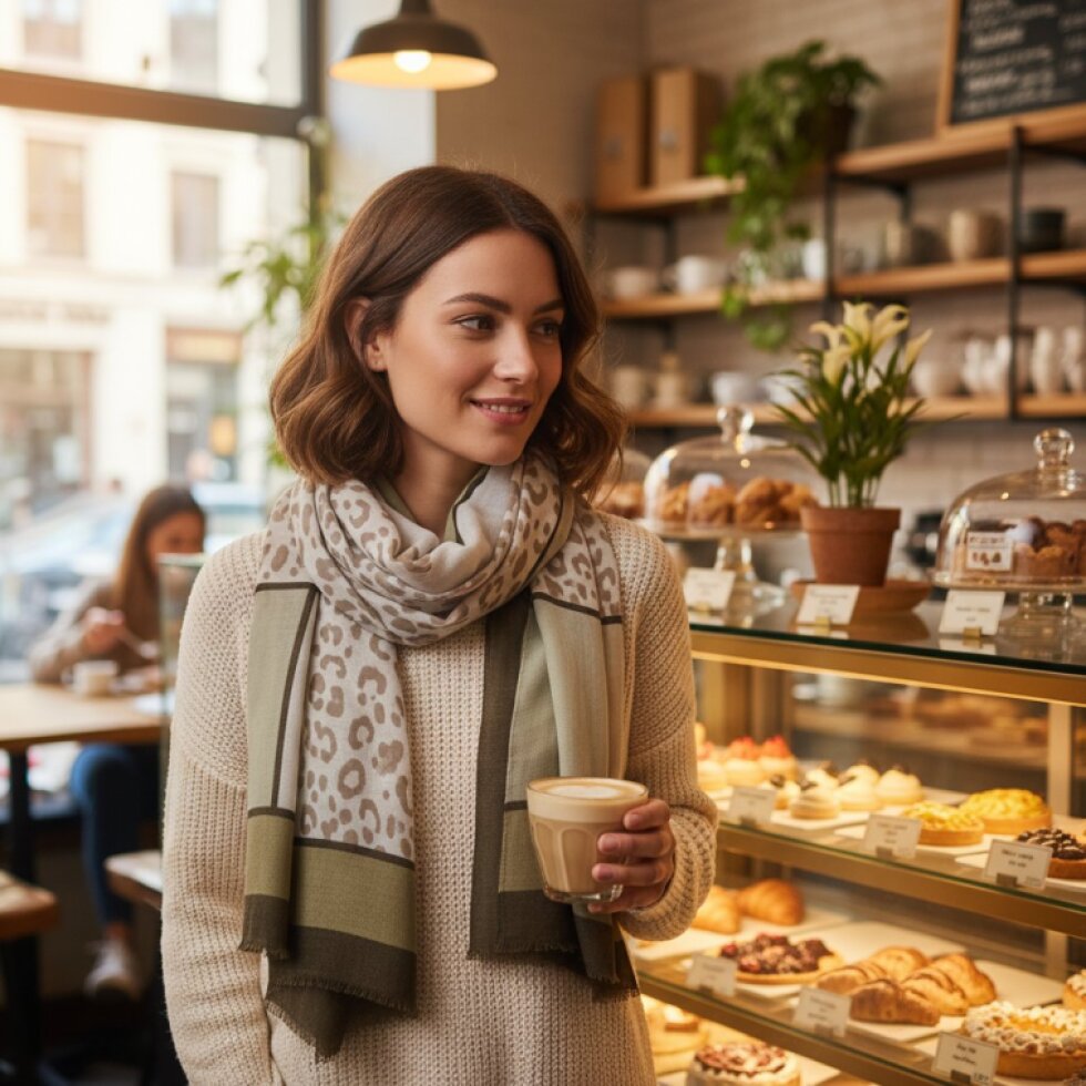 Barevný šátek Wildora 180x78cm - Vzor a Elegance