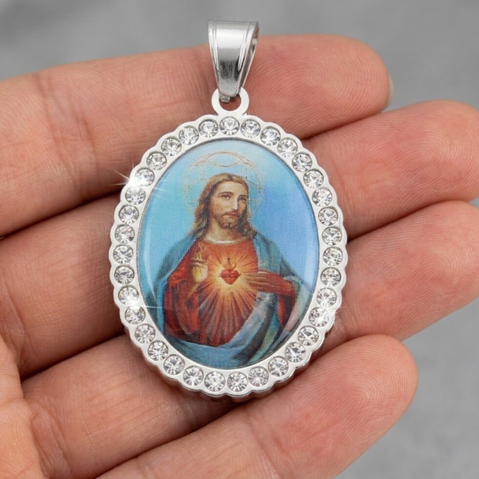 Přívěsek Ježis s krystalky