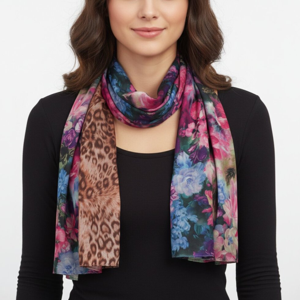 Luxusní oboustranný šátek Reverza-wa-107, 170x75 cm