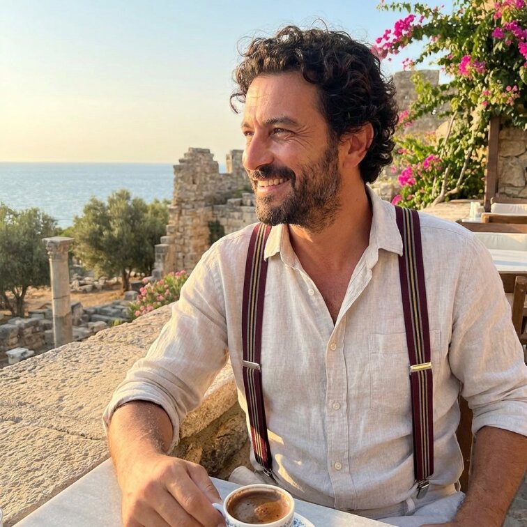 Kšandy pánské, bordové pruhované MB2046