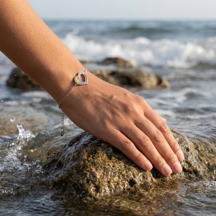 Dámský náramek z chirurgické oceli CKR766