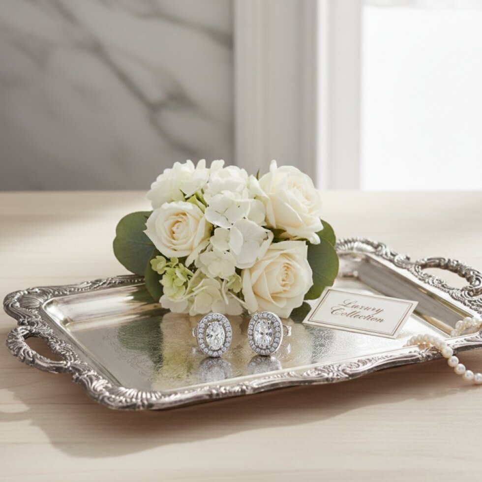 Elegantní ocelové náušnice Nerina s bílými zirkony EW 329