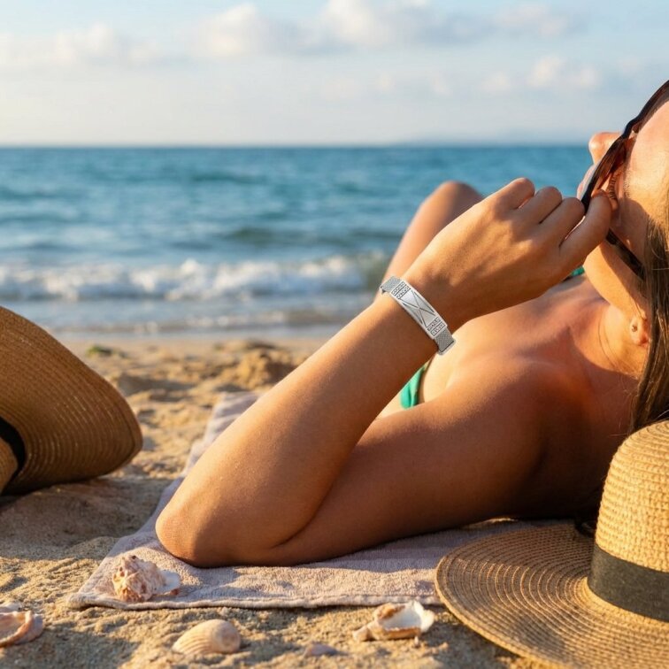 Elegantní dámský náramek z chirurgické oceli - 20,5 cm