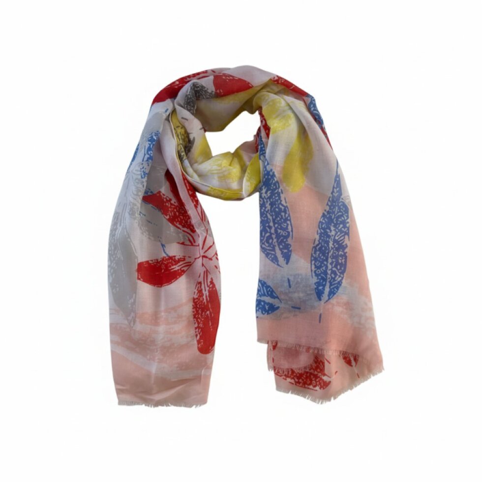 Dámská šála Rozária-wa-151 s květinovým vzorem 180×90 cm