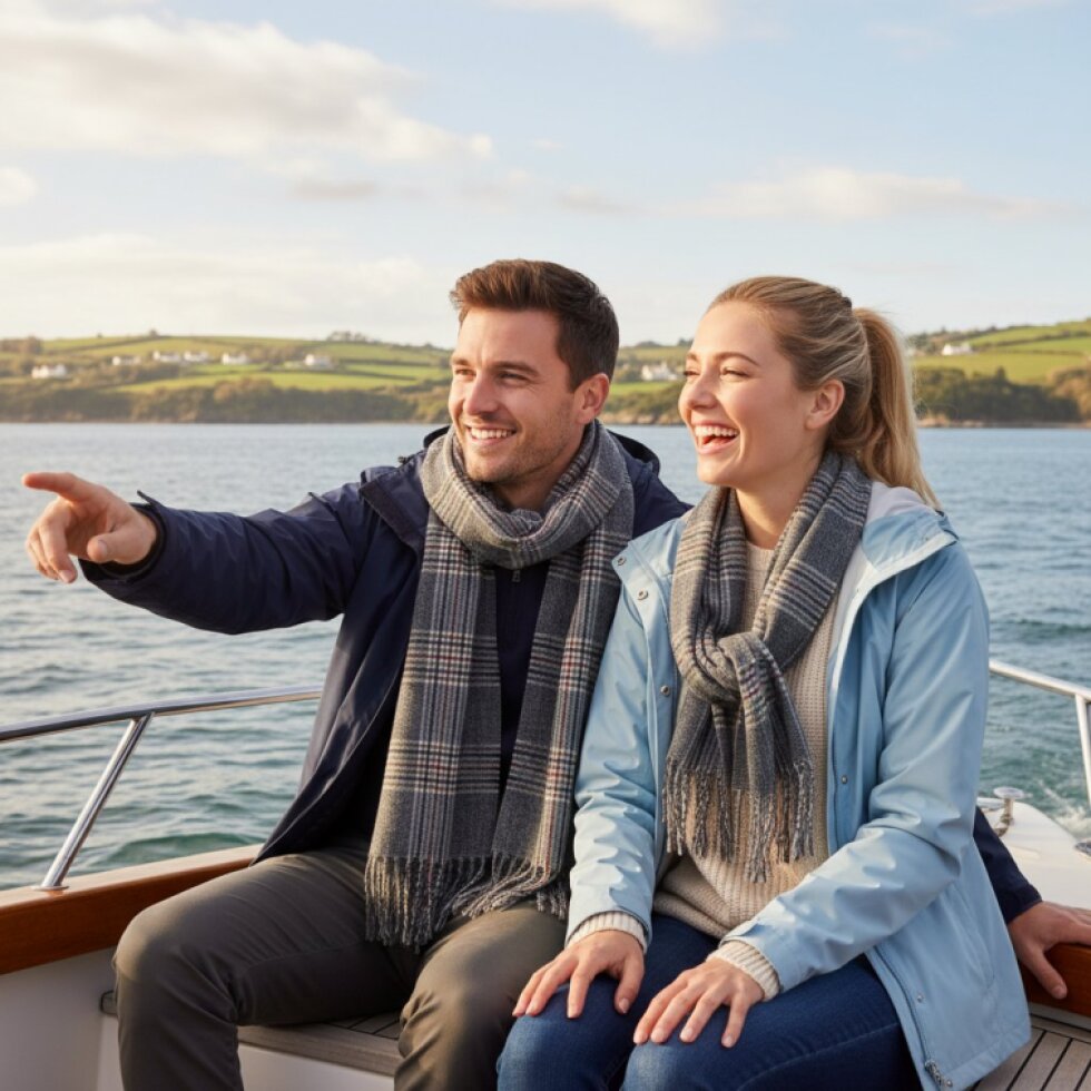 Luxusní kašmírová kostkovaná šála 180x65 cm s třásněmi