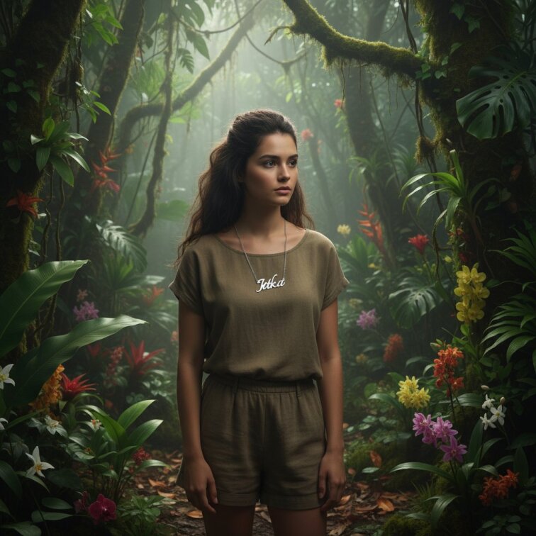 Řetízek z oceli se jménem Jitka stříbrný