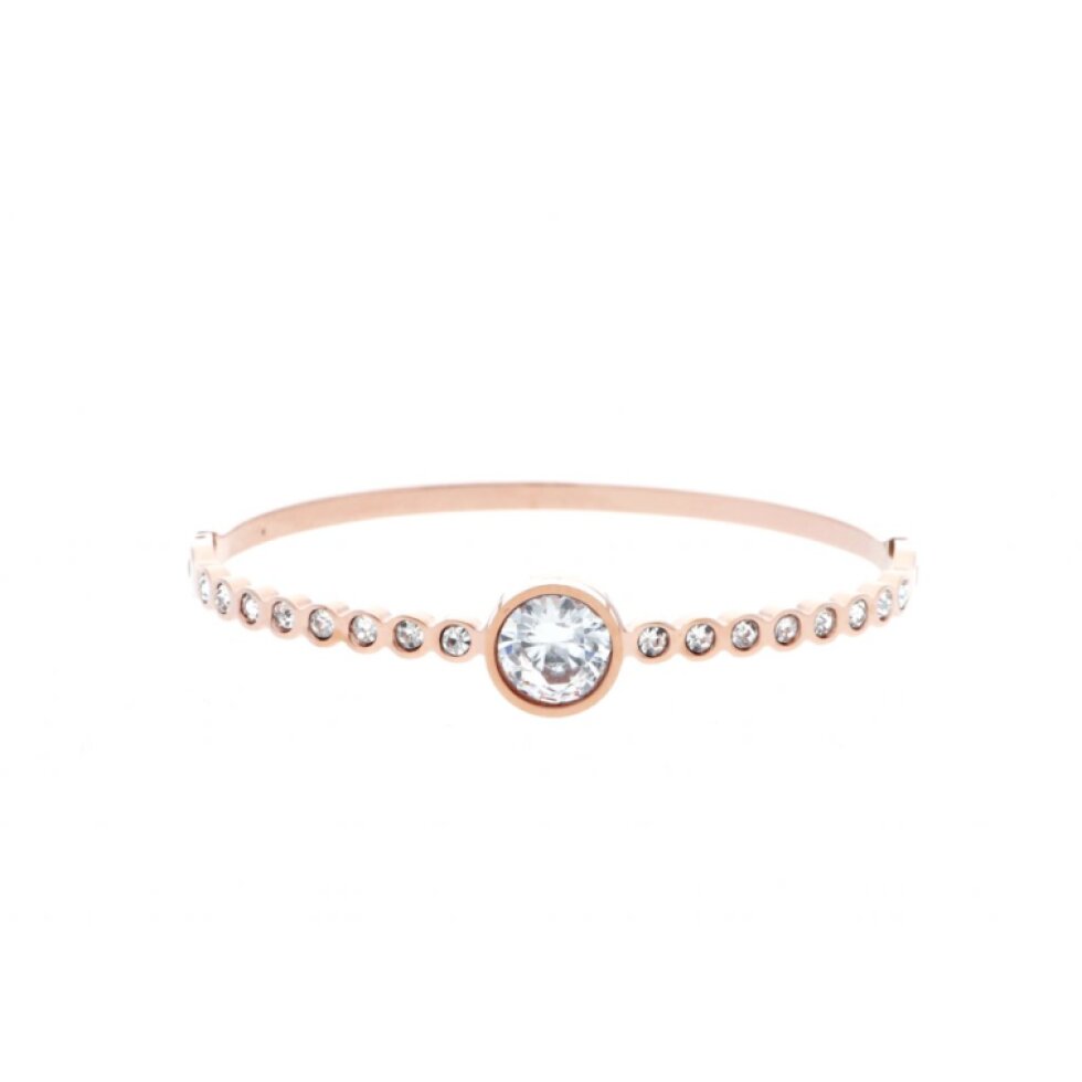 Dámský náramek Pink Gold s okem a zirkony