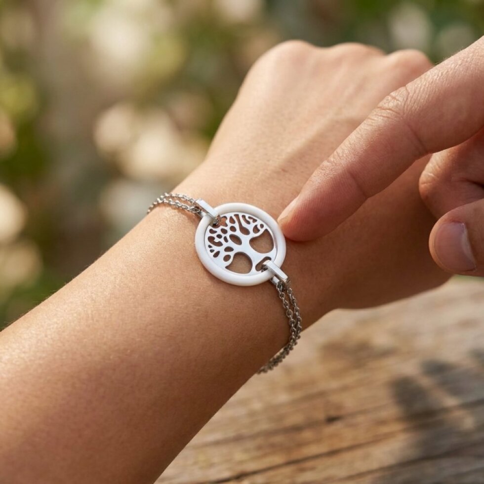 Elegantní Náramek Strom života z chirurgické oceli
