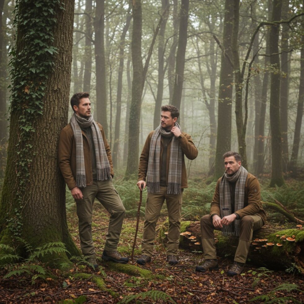 Luxusní kašmírová kostkovaná šála 180x65 cm