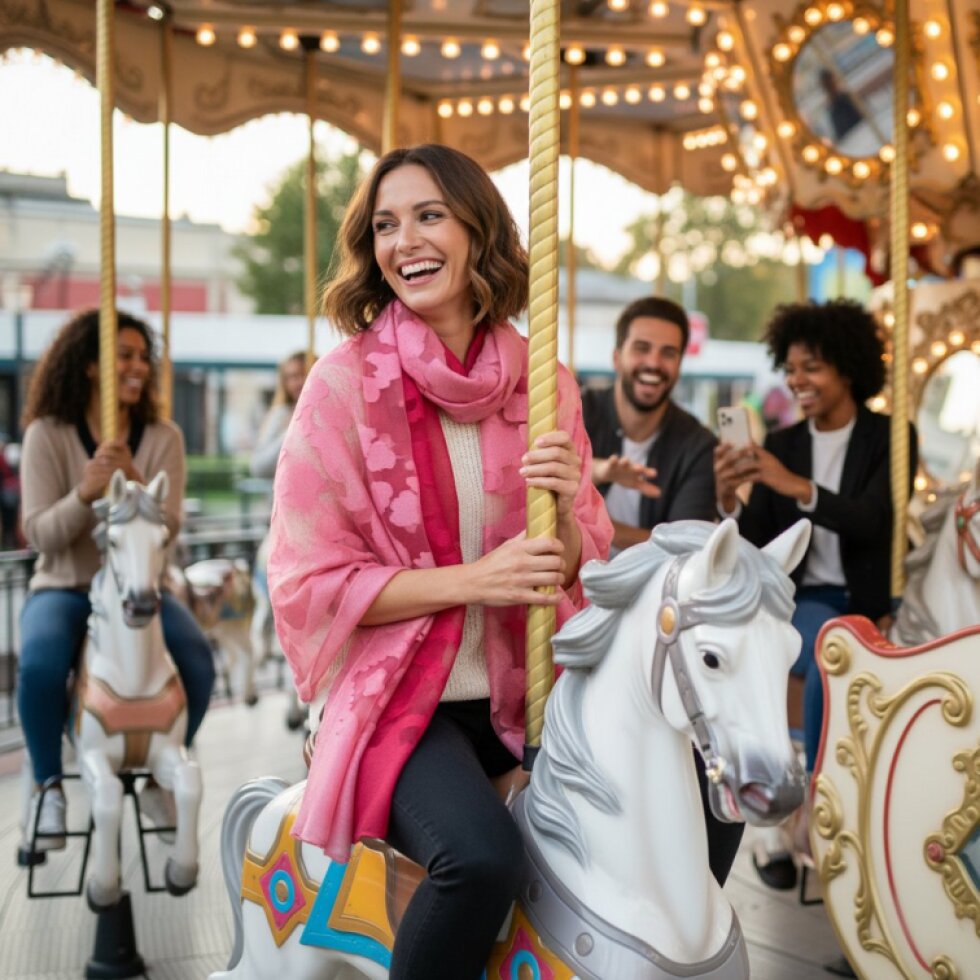 Elegantní šátek 185x67 cm - Dual Contrast