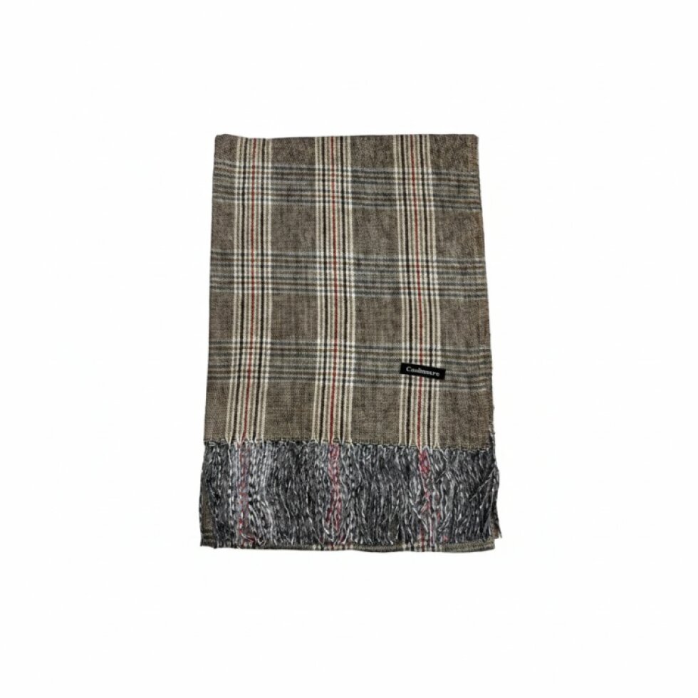 Luxusní kašmírová kostkovaná šála 180x65 cm