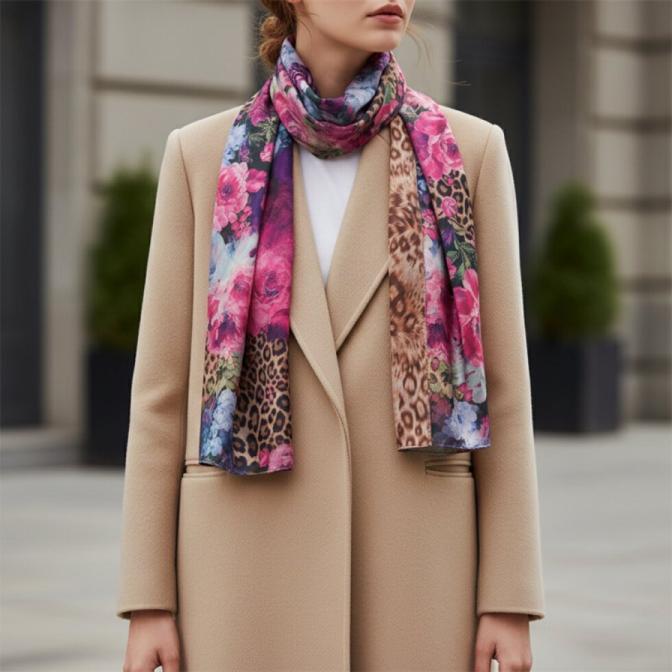 Luxusní oboustranný šátek Reverza-wa-107, 170x75 cm