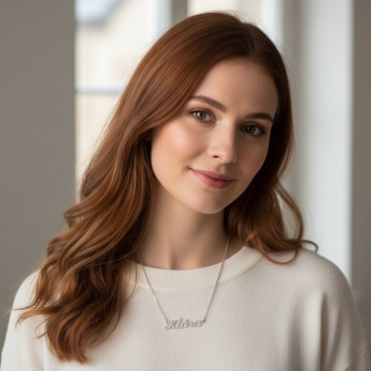 Řetízek z oceli se jménem Klára stříbrný