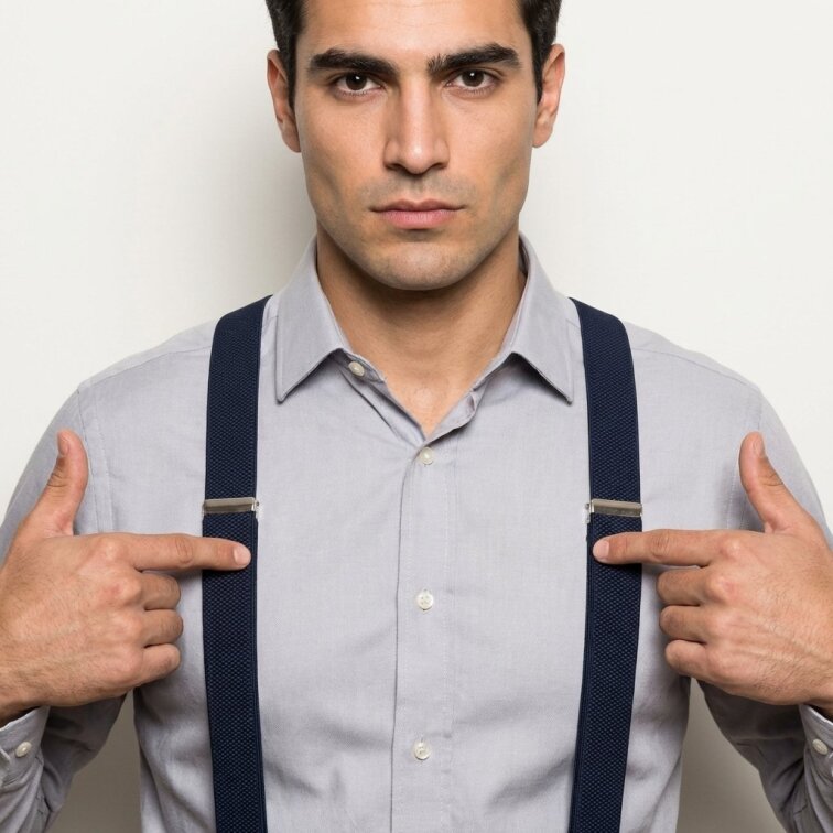 Kšandy pánské tmavě modré MB2055