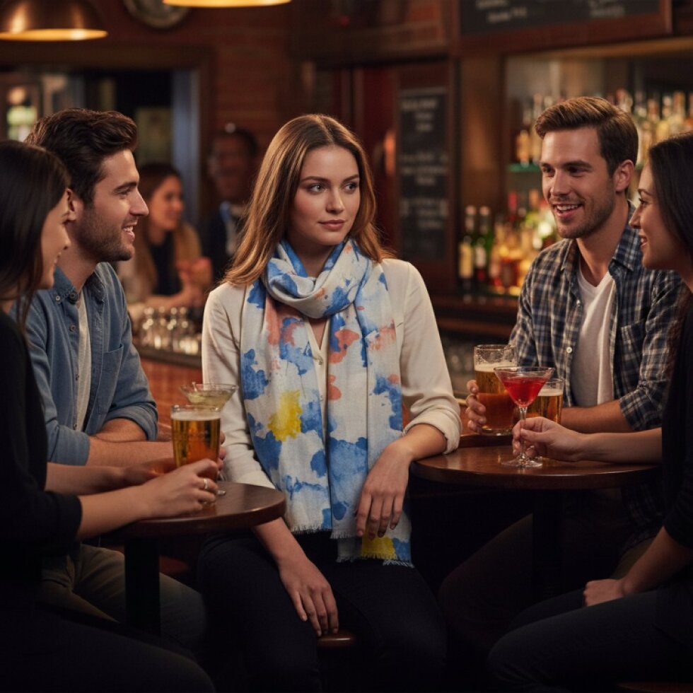 Dámský pestrobarevný šátek Coloria-wa-161, 180 × 80 cm