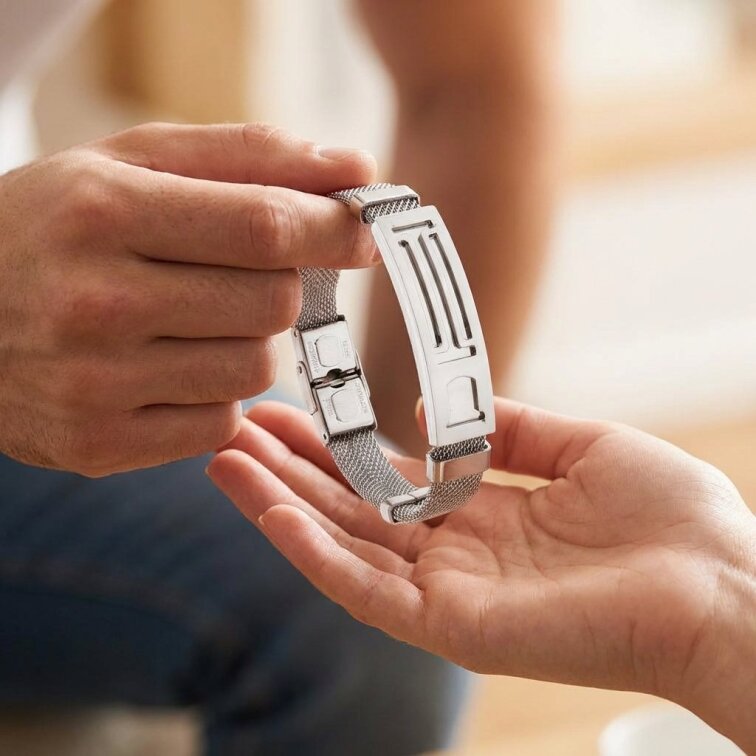 Dámský náramek stříbrný z chirurgické oceli CKR777