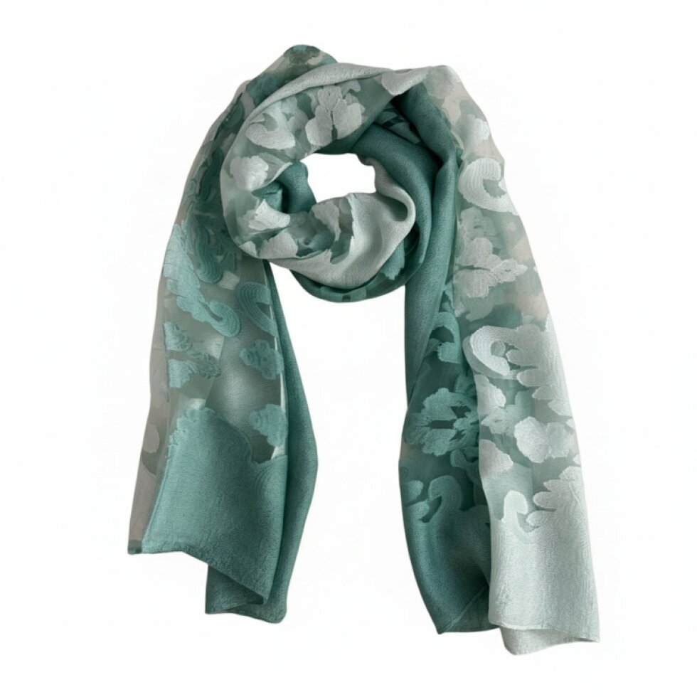 Elegantní šátek Dual Contrast 185x67cm - Hedvábí a Viskóza