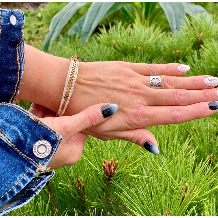 Dámský náramek Zip Gold LHU244