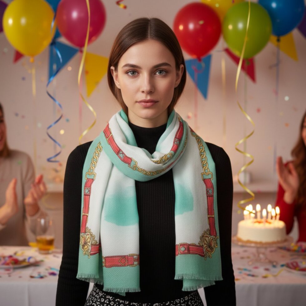 Dámsky šátek 180x80cm,spirals elegance-wa-162