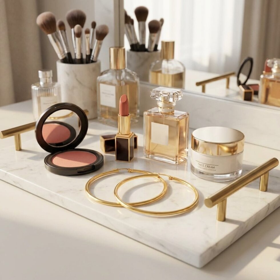 Náušnice ocelové kruhy zlaté 4,5 cm