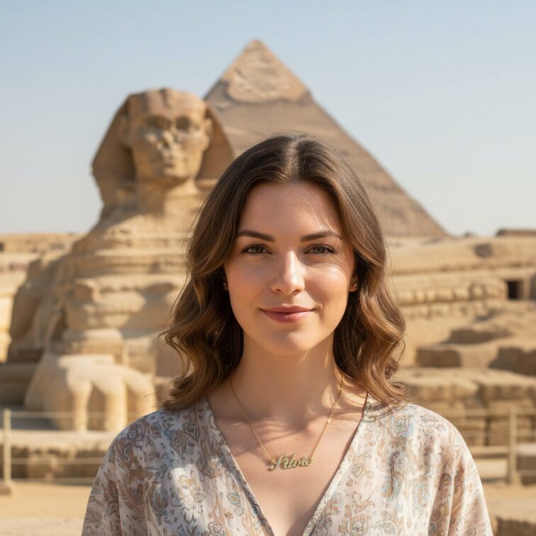 Řetízek z oceli se jménem Silvie zlatá ocel