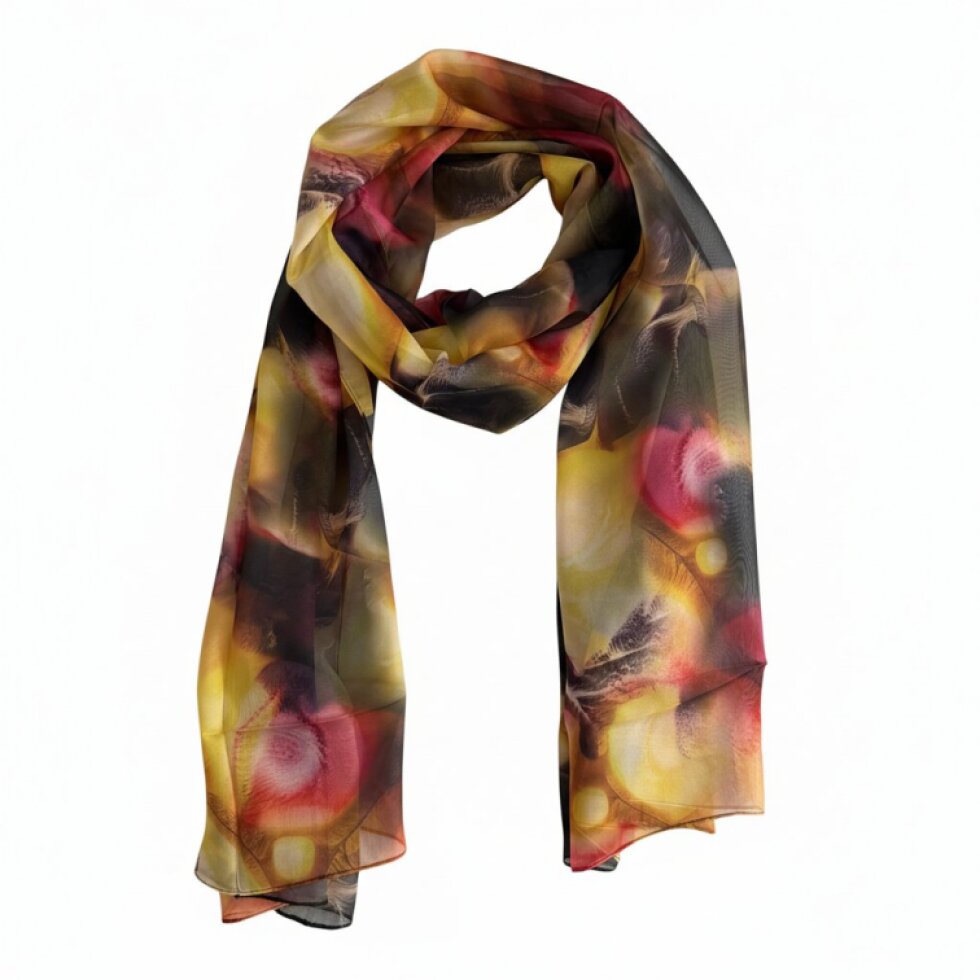 Aurora Barevný šátek 180x70 cm s hedvábným efektem