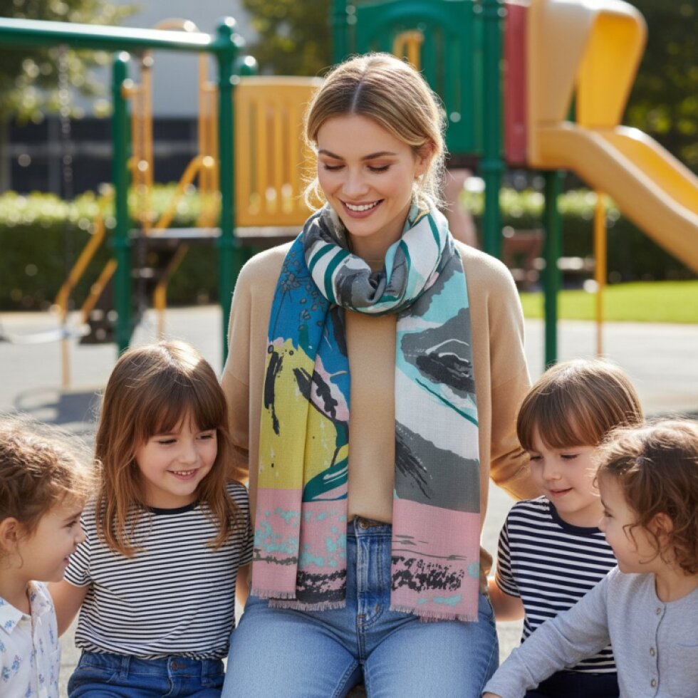 Dámský šátek Rozkvět-wa-169 - Elegantní květinový vzor 180×87 cm