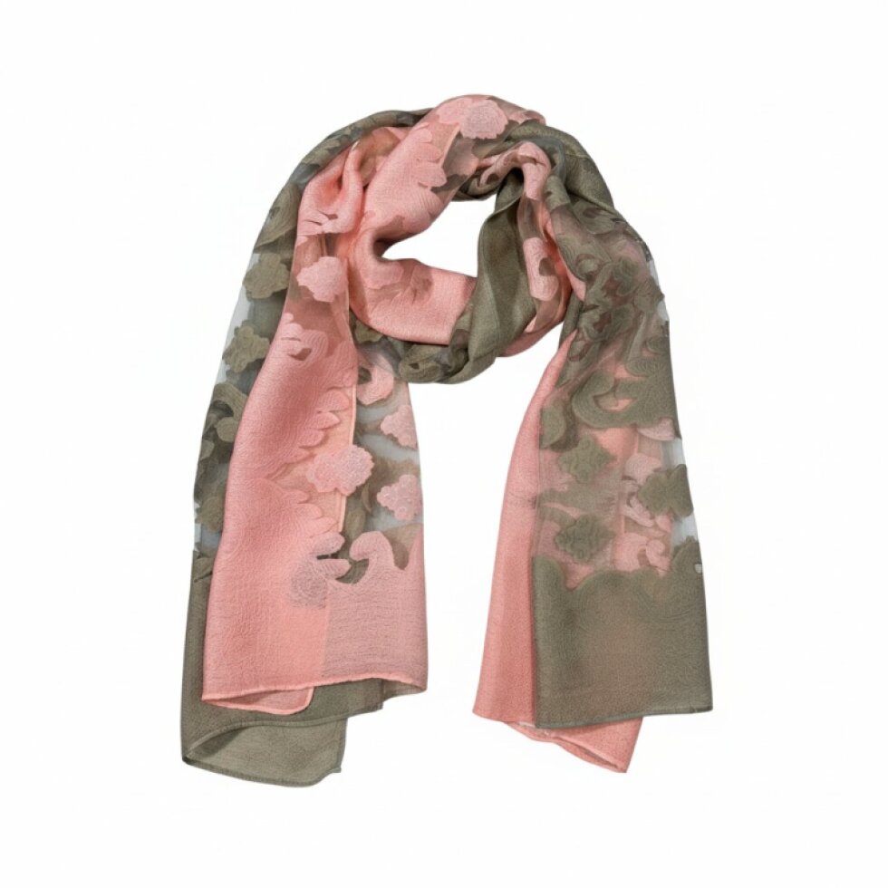 Elegantní šátek Dual Contrast 185x67cm, 85% Hedvábí