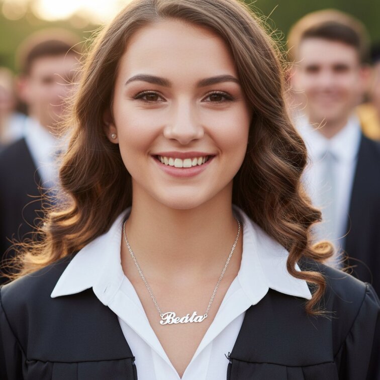 Řetízek z oceli se jménem Beáta stříbrný