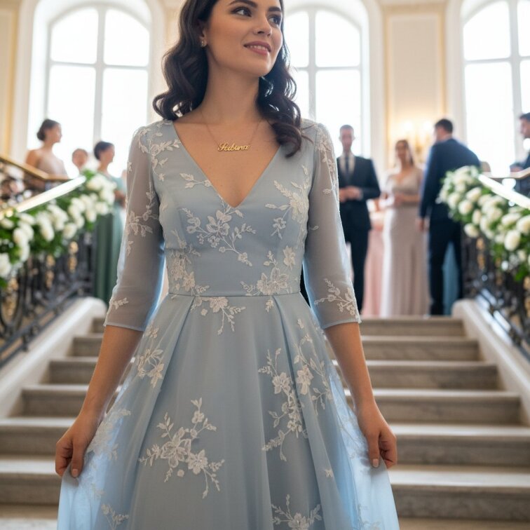 Řetízek z oceli se jménem Sabina zlatá ocel