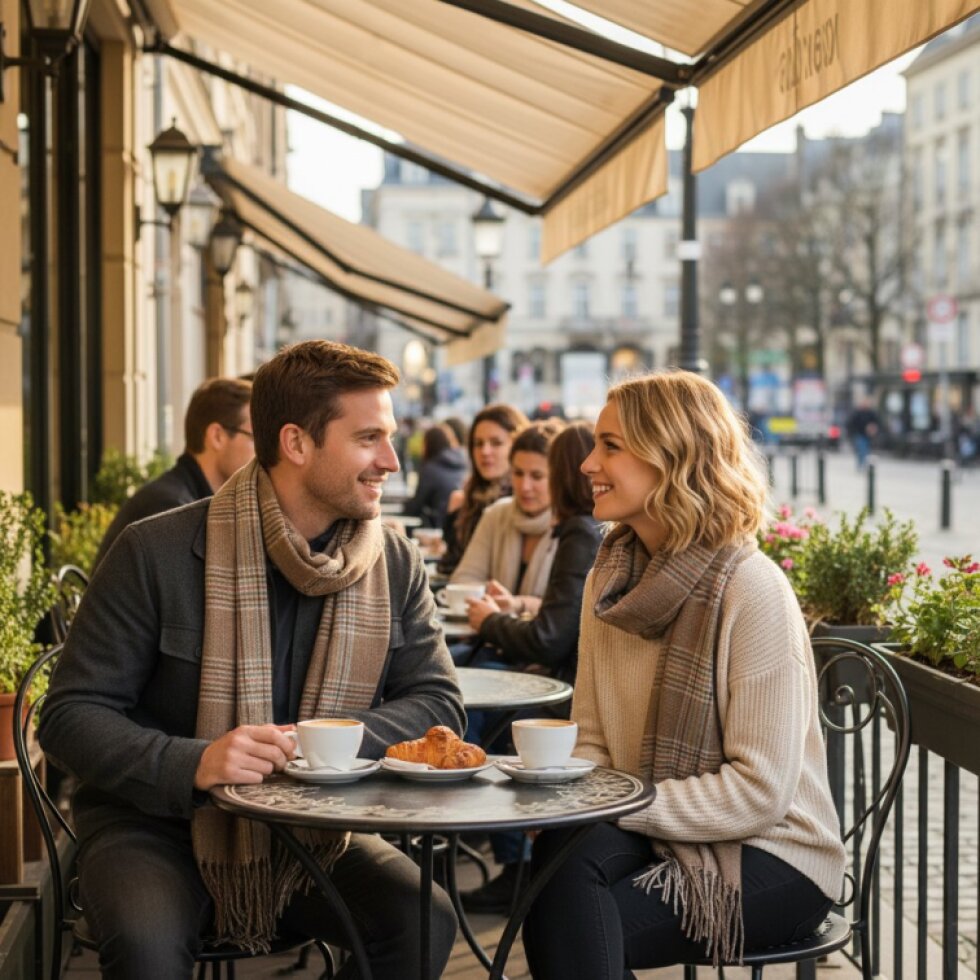 Luxusní Kašmírová Kostkovaná Šála 180 x 65 cm