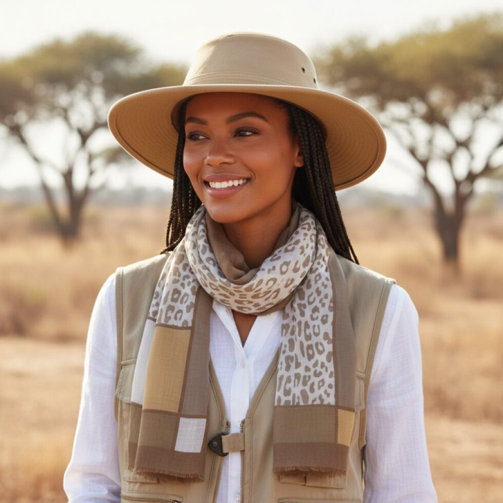 Wildora-wa-121 Barevný šátek se vzorem 180x78