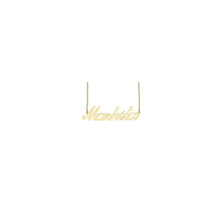 Řetízek z oceli se jménem Markéta zlatá ocel