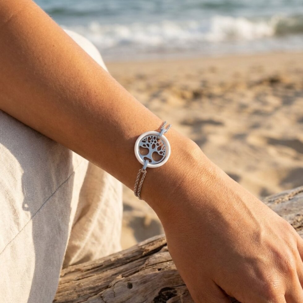 Elegantní Náramek Strom života z chirurgické oceli