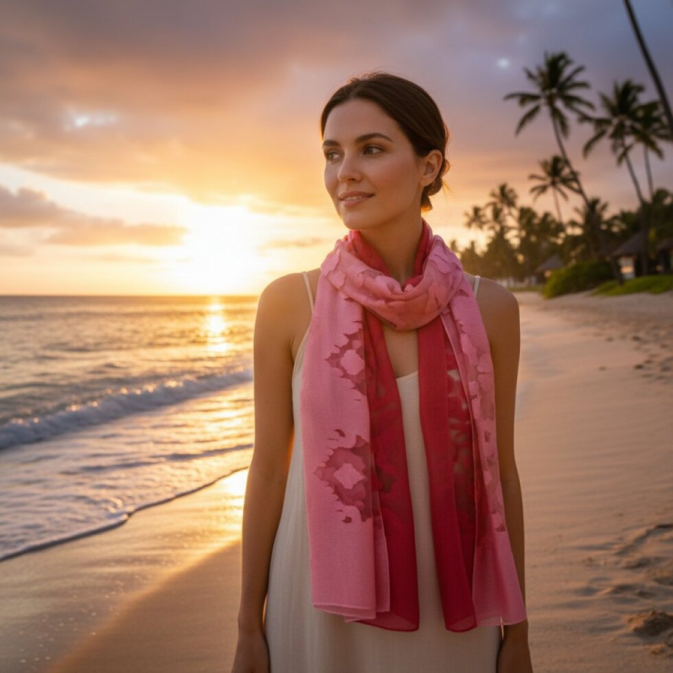 Elegantní šátek 185x67 cm - Dual Contrast