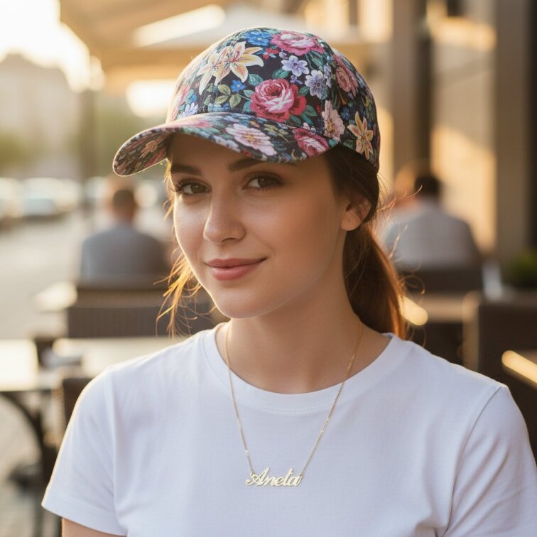 Řetízek z oceli se jménem Aneta zlatá ocel