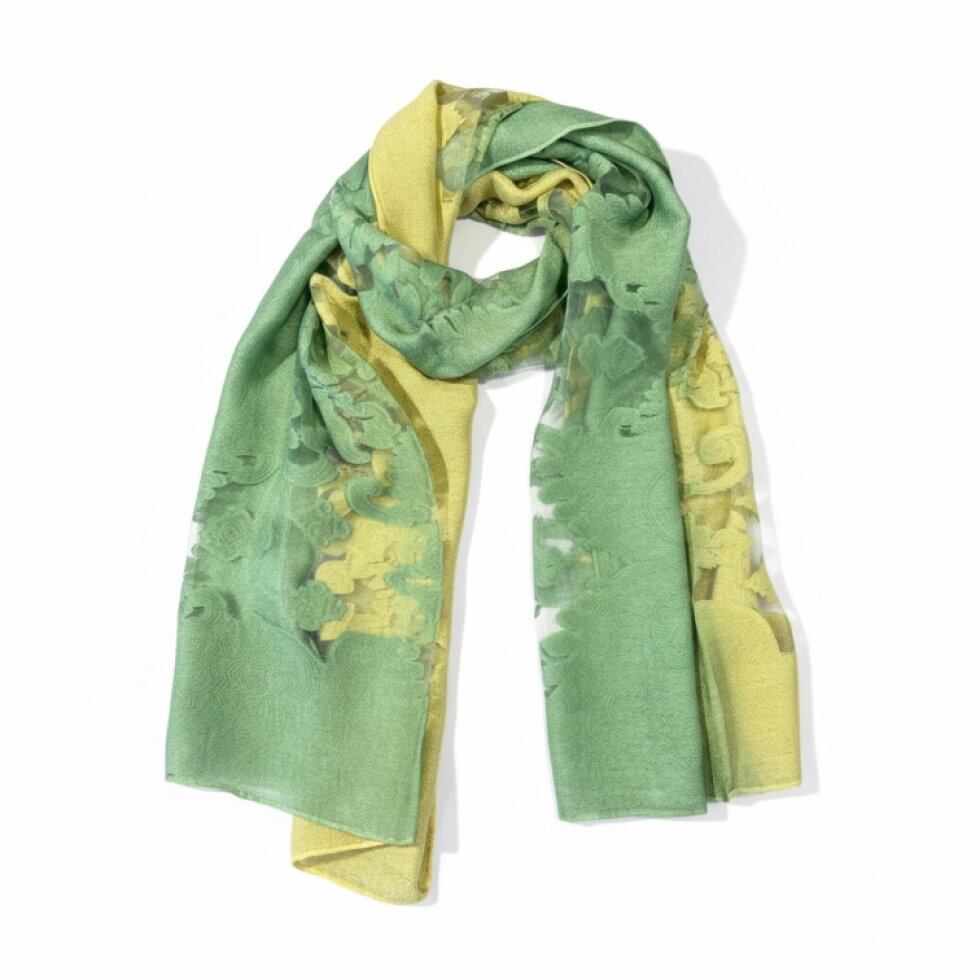 Elegantní šátek Dual Contrast 185x67cm z hedvábí a viskózy