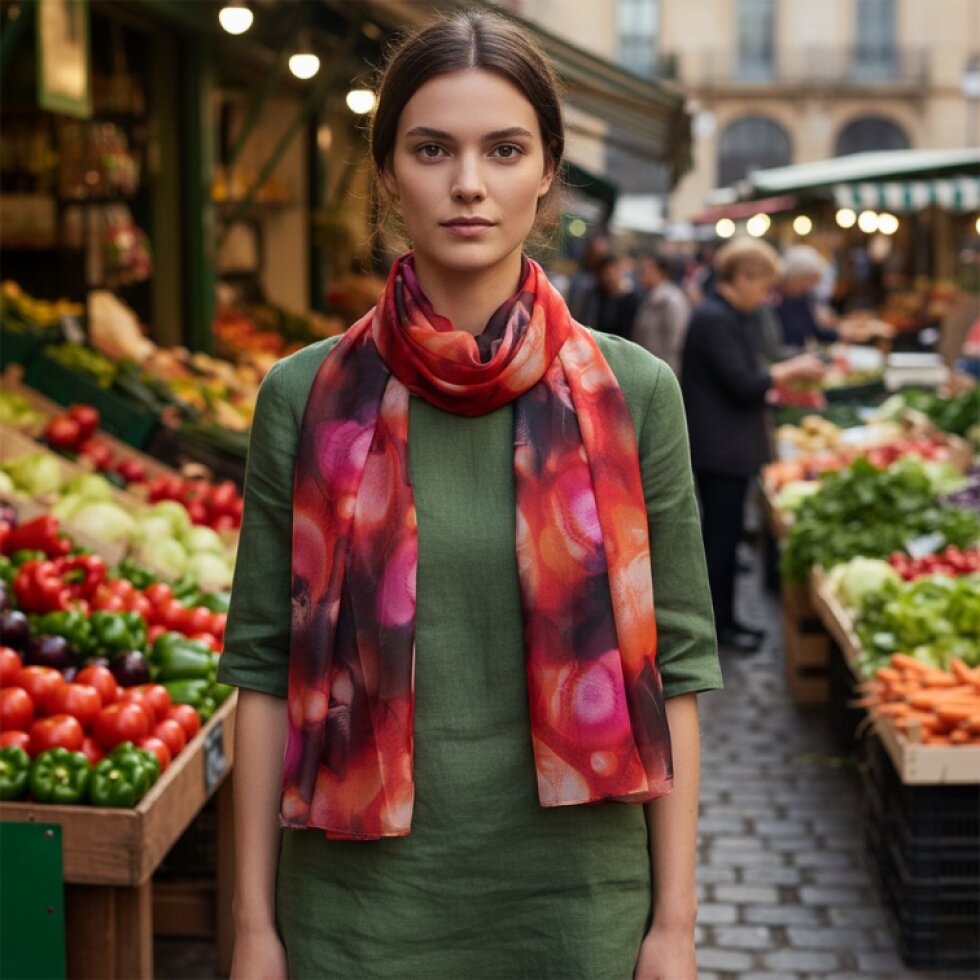 Aurora Šátek 180x70 - Zářivě Barevný s Hedvábným Pocitem