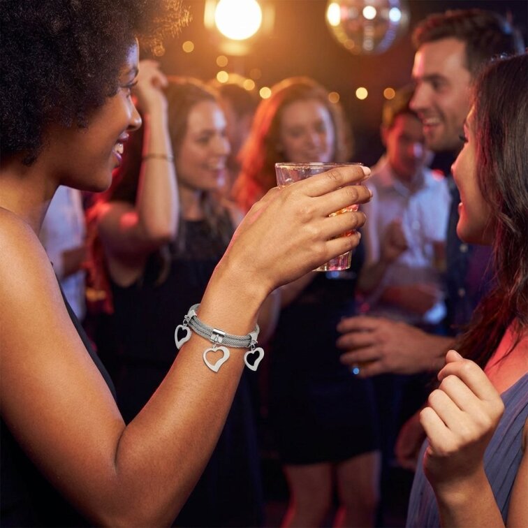 Dámský náramek ocelový srdce CKR782