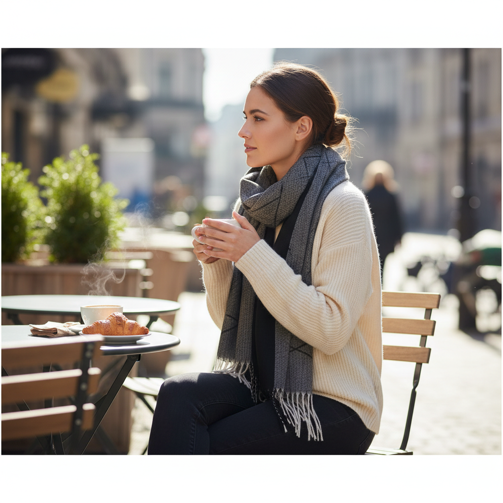 Dámská kašmírová šála 180 x 67 cm