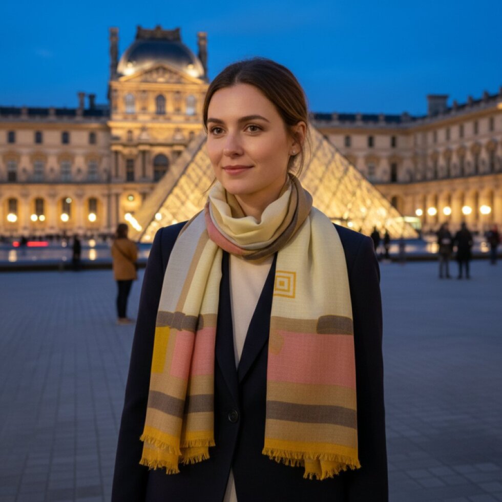 Dámský šátek s barevným lemem 185x90cm,Lemira-wa-148